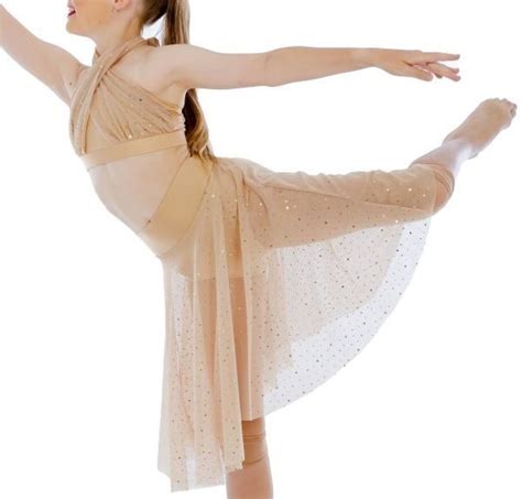 Gold Nude Sparkle Cosmic Sequin Sheer Stretch Mesh Fabric