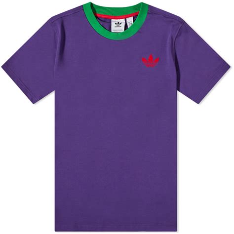 Adidas Adicolor 70s Trefoil T Shirt Rich Purple End De