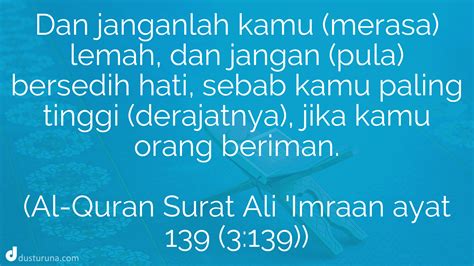 Surat Ali Imran Ayat 139 Arab Latin Dan Artinya Ini Tafsirnya Tentang