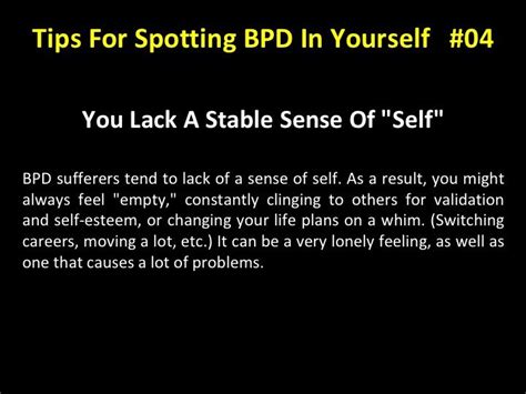 Tips For Spotting BPD In Yourself | Citater