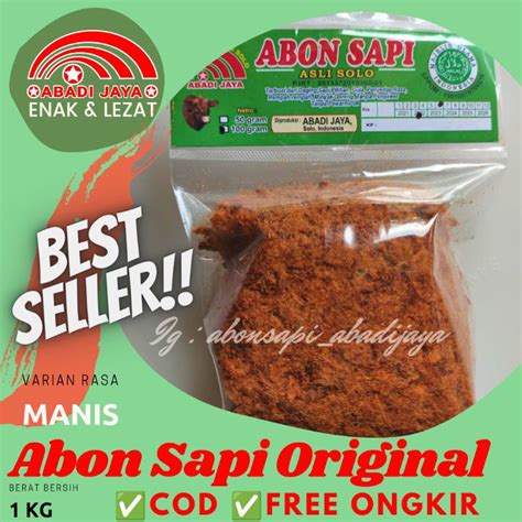 Jual Abon Sapi Asli Manis 1kg Shopee Indonesia