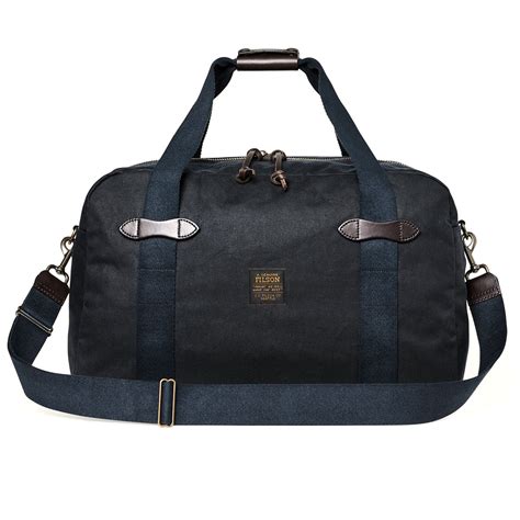 Filson Tin Cloth Medium Duffle Bag Navy Robuuste Reistas Voor