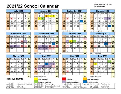 School District Calendar 2022-23 2022 - Schoolcalendars.net