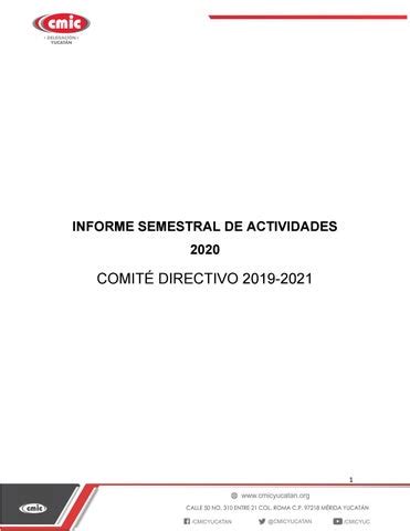 Informe Semestral De Actividades By Cmic Yucat N Issuu