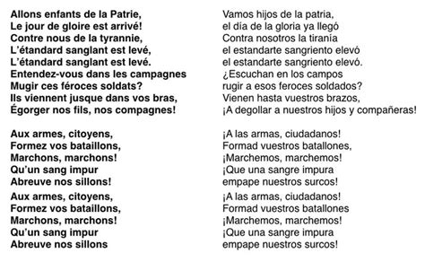 La Marseillaise Con Im Genes Letra Del Himno Nacional Francia Letras