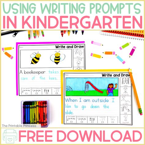 7 Ways To Use Writing Prompts For Kindergarteners