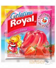 Ianser Royal Gelatina Sabor Fresa Funda