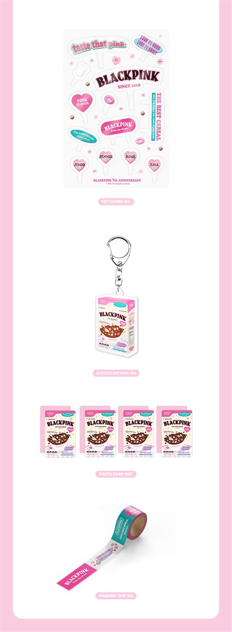 BLACKPINK 2023 DEBUT ANNIVERSARY CEREAL DECO KIT BEADSOFBULLETS