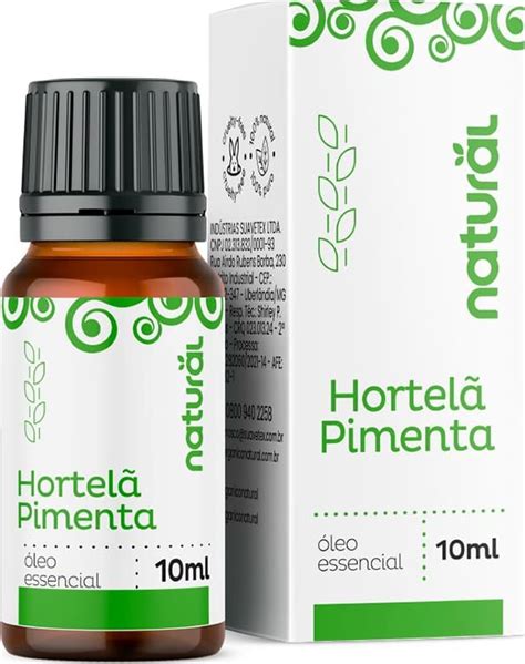 Óleo Essencial Orgânico Natural De Hortelã Pimenta Beleza Na Web