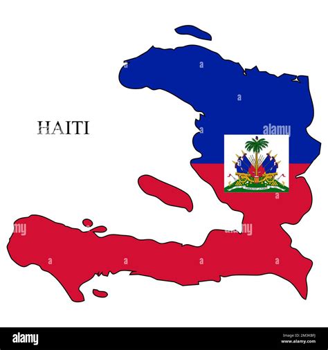 Haiti Map Vector Illustration Global Economy Famous Country