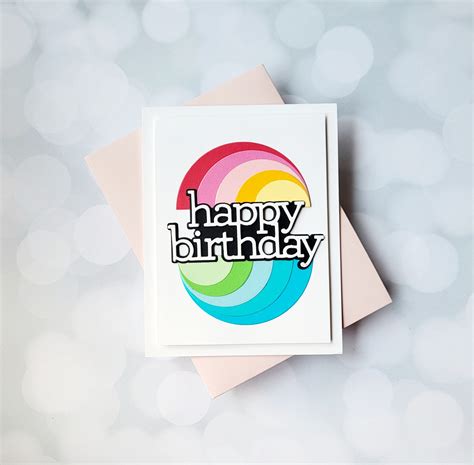 Happy Birthday Rainbow Card Kids Birthday Cards Fun Cards - Etsy