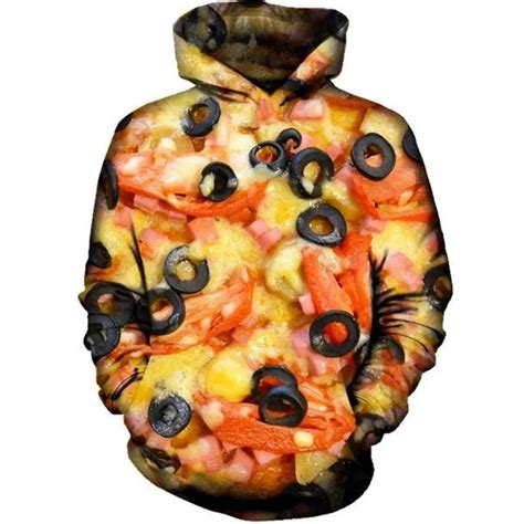 3d Pizza Hoodie Casual Streetwear Men Novelty Punk Rock Fashion Women