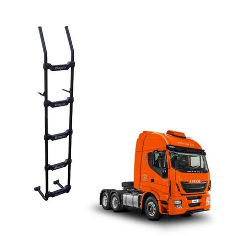 Escada Traseira Iveco Stralis Hi Way Degraus Preto Bepo Escadas