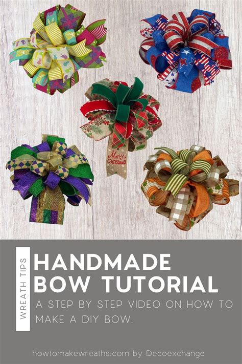 How To Make A Bow For A Wreath Video Tutorial How To Make Wreaths