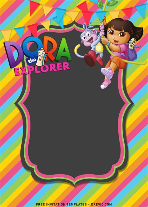 8 Dora The Explorer Birthday Invitation Templates For Your Kids Birthday