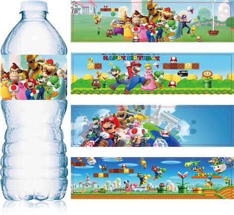 Amazon SHALOLY 24PCS Water Bottle Labels For Hot Wheels Birthday