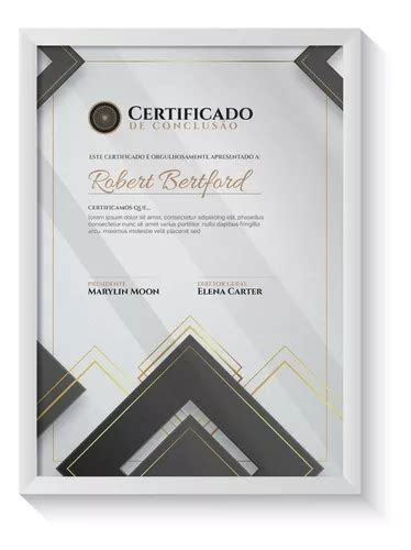 Moldura Para Diploma Quadro A Certificado Vidro Poster