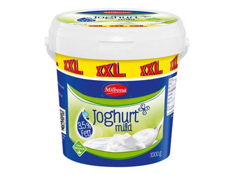 MILBONA Naturjoghurt 1 kg Lidl Österreich Archiv Werbeangebote