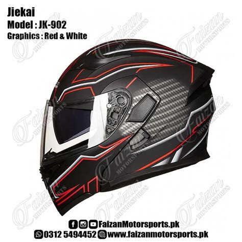 Jiekai Jk Matt Black Dot Certified Flip Up Dual Visor