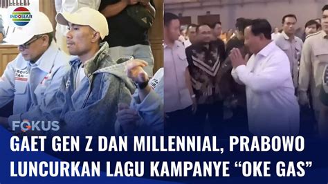 Prabowo Subianto Luncurkan Lagu Resmi Kampanye Oke Gas Prabowo Gibran