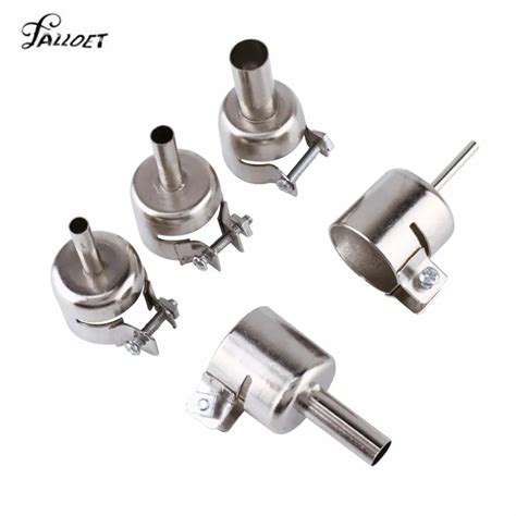 5PCS Hot Air Gun Nozzle Universal Gun Nozzle For 850 852D 898 858 Air Soldering Station Head