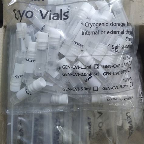 Polypropylene Cryogenic Storage Vials Transparent Capacity 1 8ml At