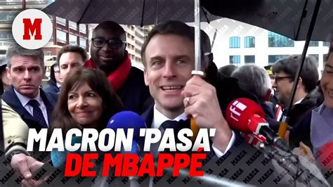 Macron niega haber hablado del futuro de Mbappé I MARCA YouTube