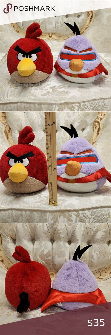 Angry Birds Plush Red Bird & Space Lazer Bird - Lot of 2 in 2023 ...