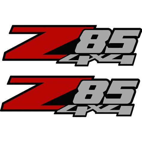 2x Chevy Z85 4x4 4wd Stickers Decals Decalshouse