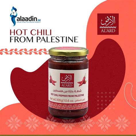 Alard Hot Chili Pepper Palestine 300gr Alaadin Se