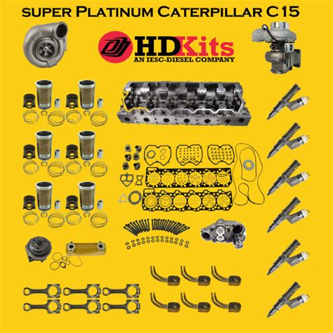 Super Platinum Overhaul Kit Caterpillar C15 Acert Engine BXS MXS NXS