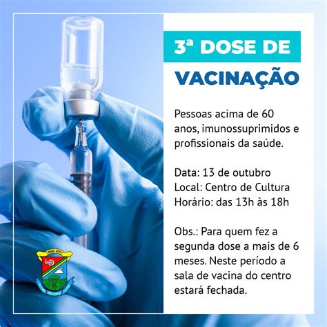 Terceira Dose Da Vacina Contra A Covid Prefeitura Municipal De Tr S