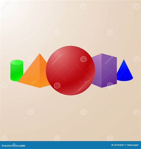 Fundamentele Geometrische Vormen Vector Illustratie Illustratie