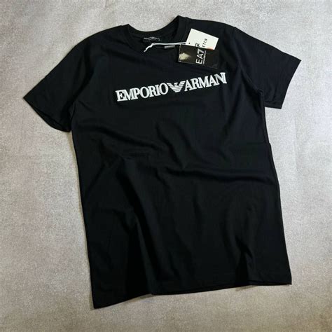 НОВЫЙ СЕЗОН 2024 мужская черная футболка Emporio Armani размеры: s-xxl ...
