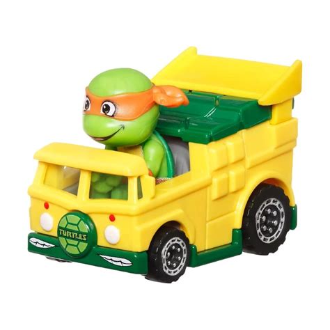 Hot Wheels RacerVerse İkili Paket Tmnt Shredder Michelangelo Roket Oyuncak