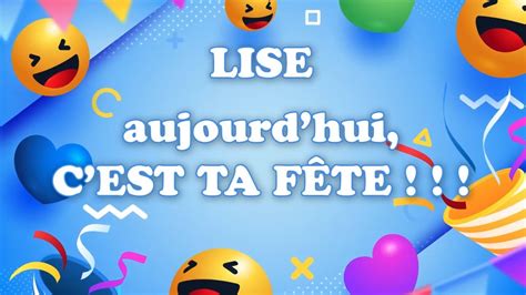 Bonne fête Lise 17 novembre Une journée remplie de bonheur et de