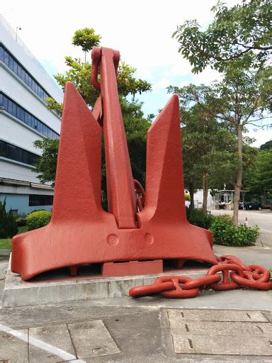 Gigantic Ship Anchors In The World Sea And Job