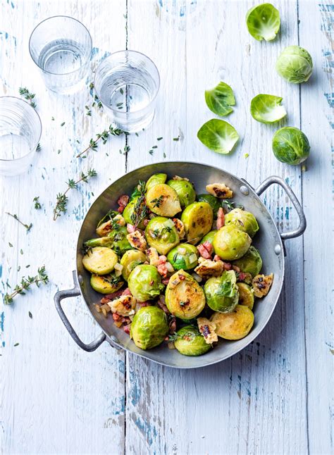 Recette Choux De Bruxelles Aux Marrons Et Lardons Marie Claire