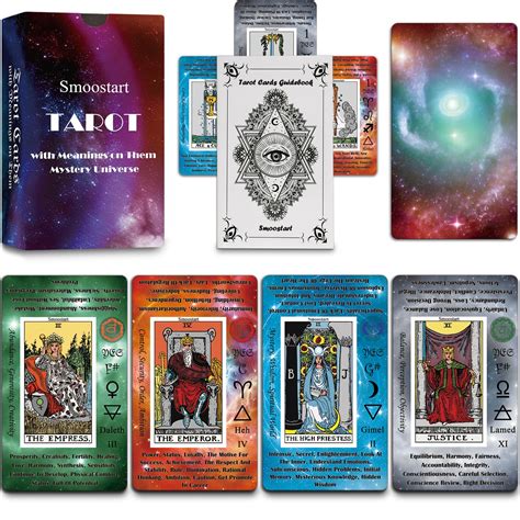 Buy Smoostart Holographic Tarot Cards With Meanings On Them Tarot