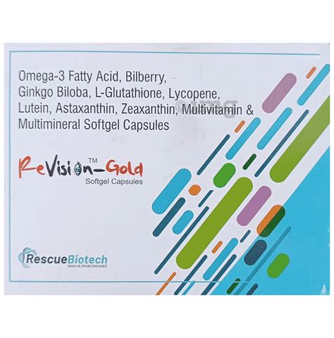 Revision Gold Softgel Capsule Buy Strip Of Soft Gelatin Capsules