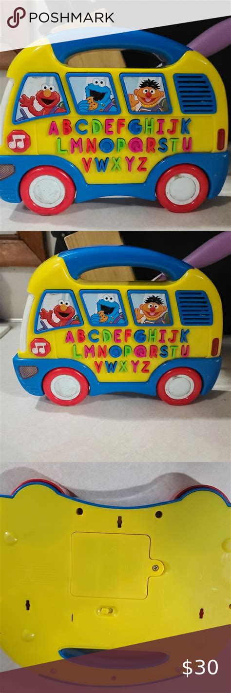 Sesame Street Abc Bus Mattel Electronic Learning Toy Elmo