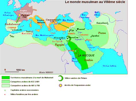 Les conquêtes arabes Histoire géo à Crécy en Ponthieu