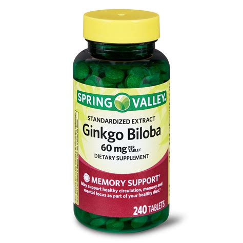 Spring Valley Ginkgo Biloba Tablets 240 Count