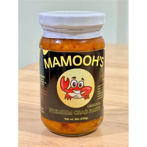 Mamoohs Premium Crab Paste Pure Crab Paste Pure Aligue Spicy Flavor