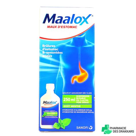 Maux Destomac Suspension Buvable Menthe Maalox Pharmacie Des Drakkars