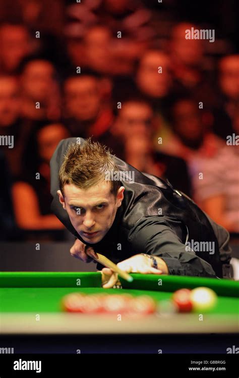 Mark Selby During The Masters Final At Wembley Arena London Stock