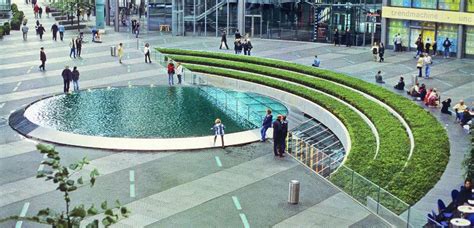 Water Feature Plaza Urban Landscape Design Landscape Architecture