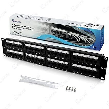 Arnet Cat A Ftp Port Blank Patch Panel With Rear Cable Manager