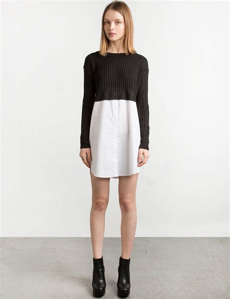 Sweater Shirt Dress | Cute dresses, High fashion dresses, New dress