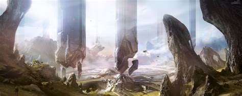 Halo 4 - Forerunner structures, sparth - nicolas bouvier on ArtStation ...